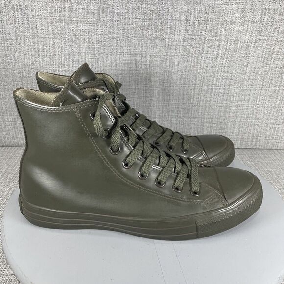 Converse Shoes - Converse Chuck Taylor All Star Rubber Coated High Tops Army Green M 6.5 W 8.5